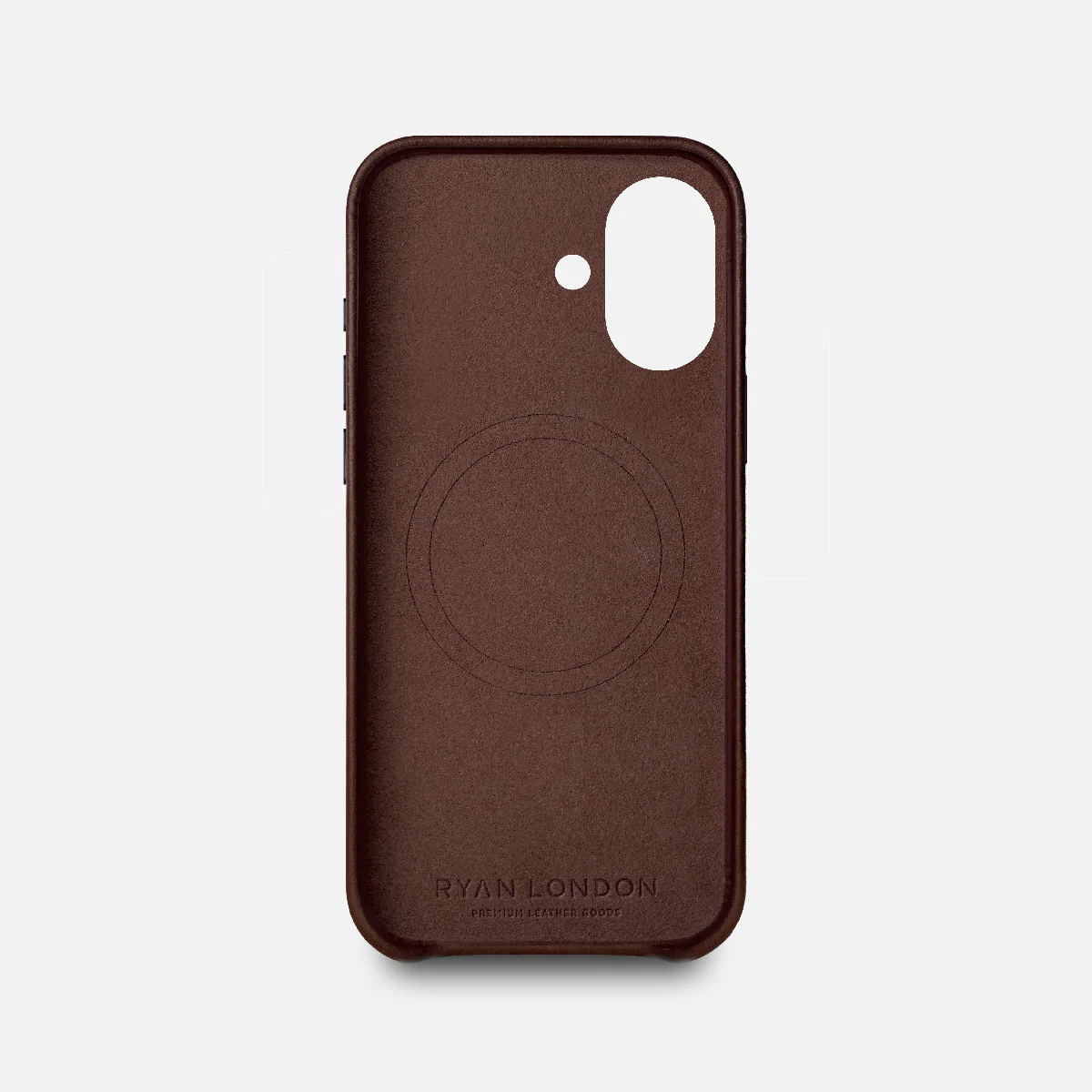 Leather iPhone 17 Shell Case, MagSafe - Dark Brown - Image 5