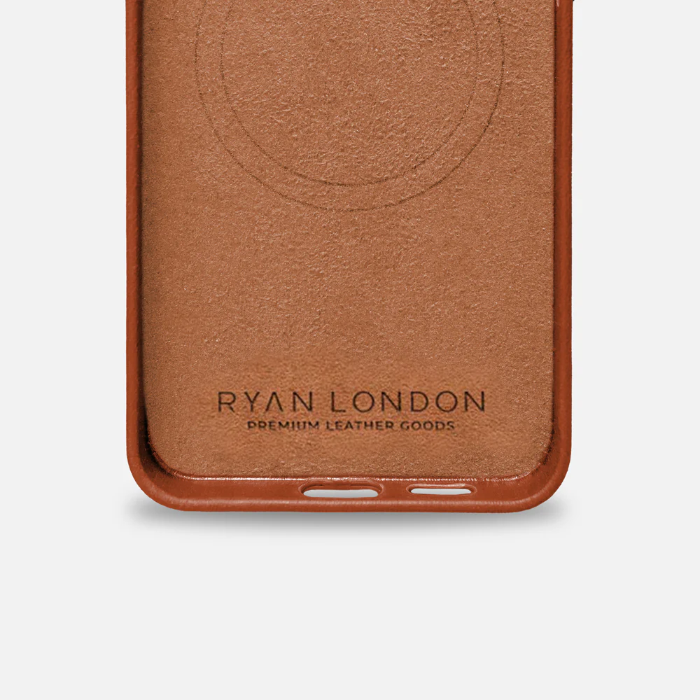 Samsung S25 Leather Shell Case - Saddle Brown - Image 4
